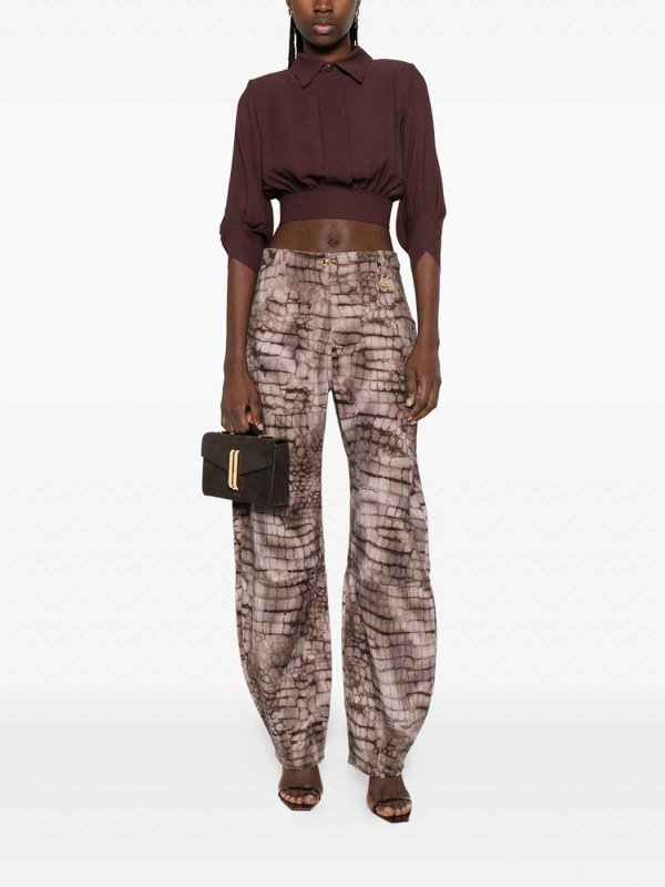 シャツ - ブラウン shop online: ELISABETTA FRANCHI