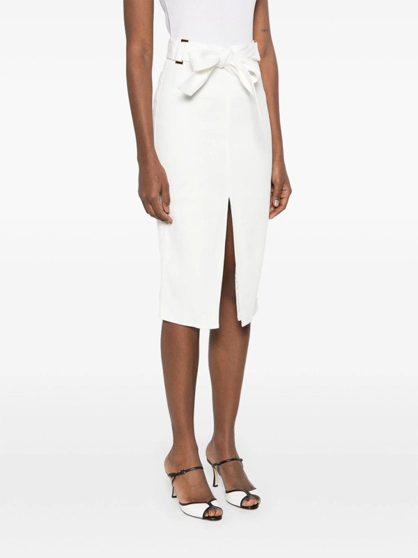 ELISABETTA FRANCHI buy online 膝丈/ミディスカート - 白