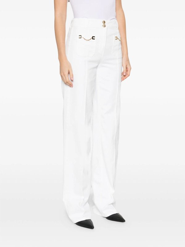 ELISABETTA FRANCHI: ストレートジーンズ online - ストレートジーンズ - 白