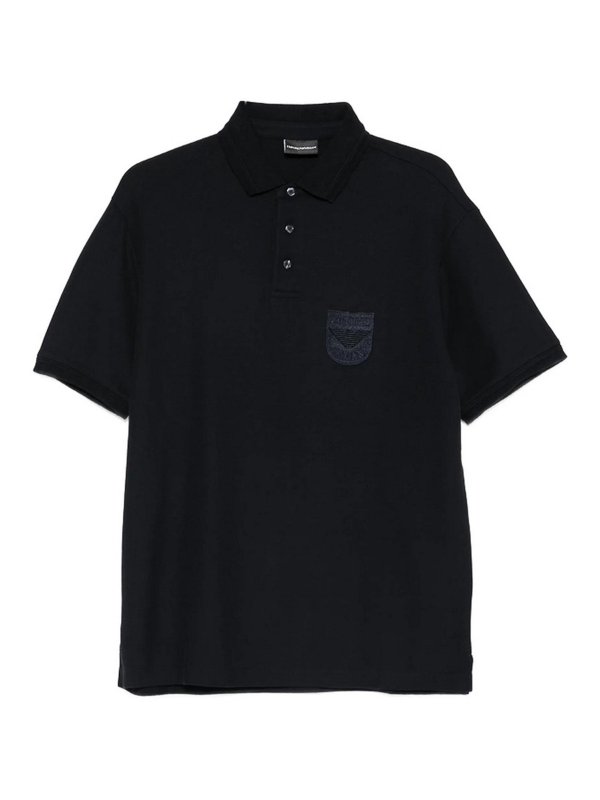 EMPORIO ARMANI: クルーネック - クルーネック - ブルー