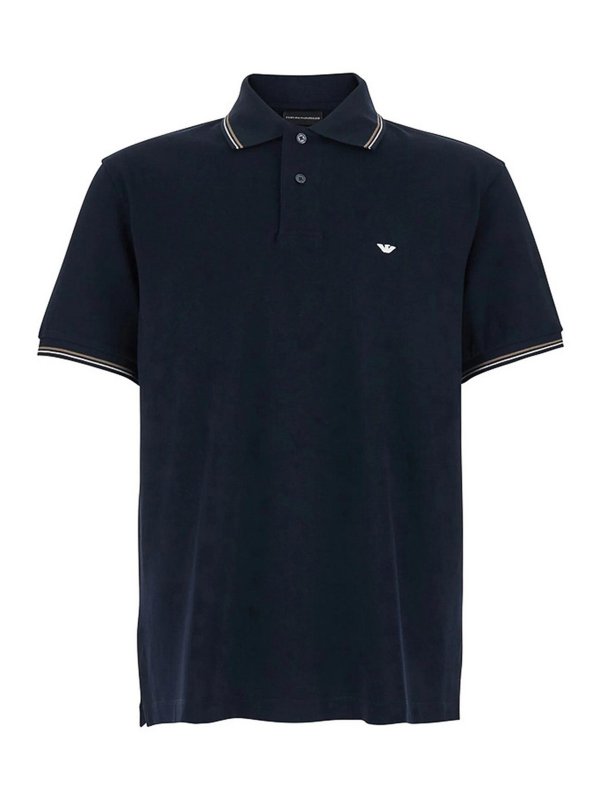 EMPORIO ARMANI: クルーネック - クルーネック - ブルー