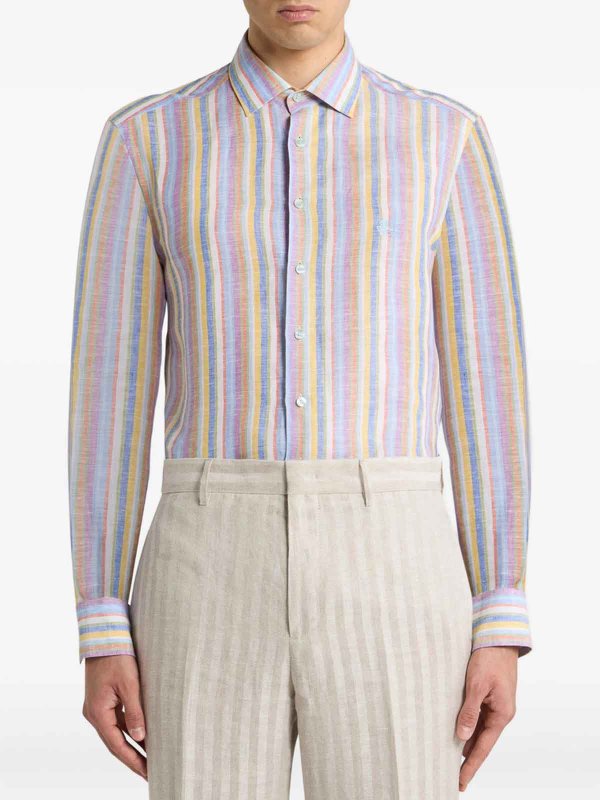 シャツ - 白 shop online: ETRO