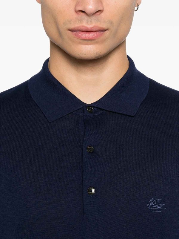 Pull Col Rond - Bleu shop online: ETRO