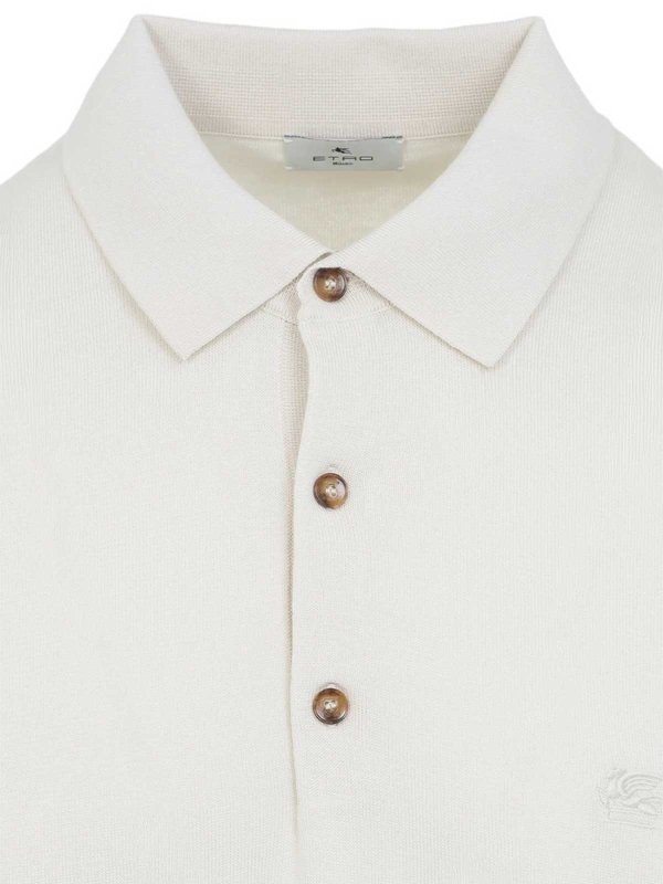 ETRO: Suéteres con cuello pico online - Suéter Cuello Redondo - Blanco