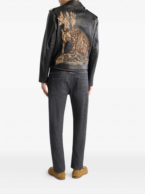 ETRO: Ledermäntel online - Ledermantel - Schwarz