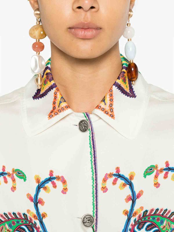 Abrigo Corto - Blanco shop online: ETRO