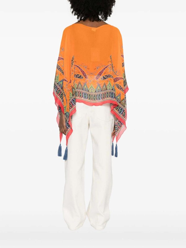 The Best Shops ETRO: ケープ＆ポンチョ - ケープ/ポンチョ - オレンジ