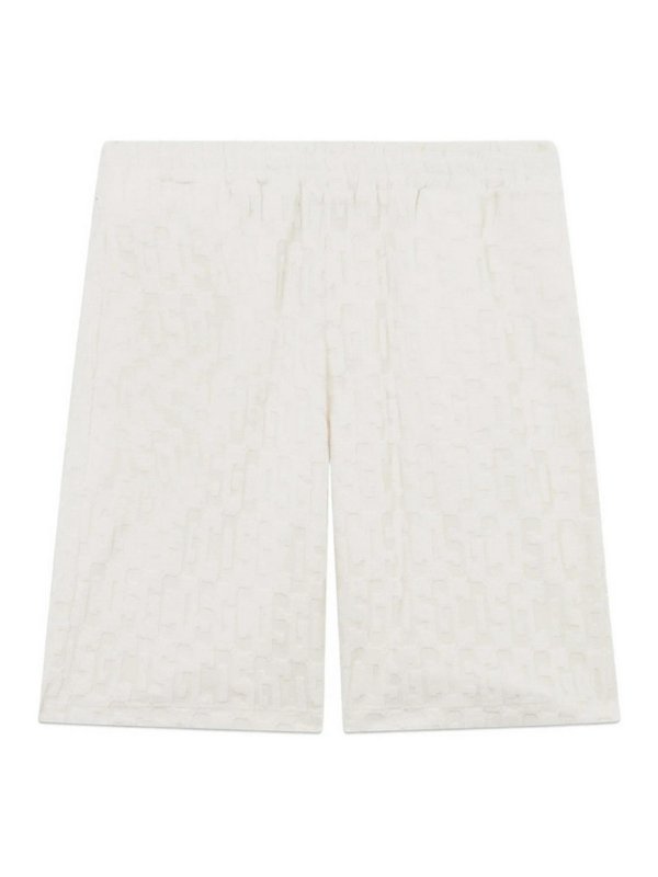 GCDS: Shorts - Short - Blanc
