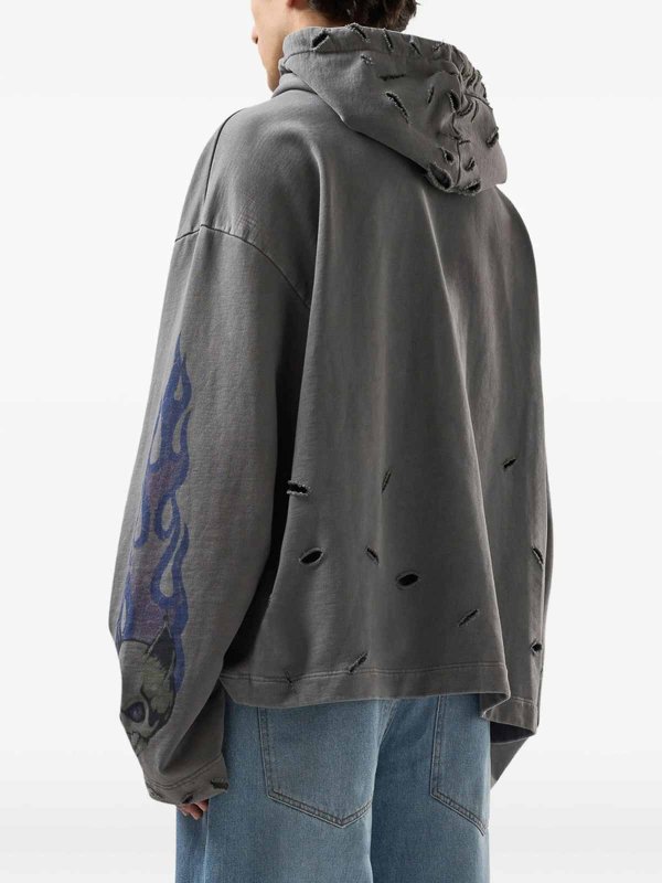 The Best Shops GCDS: Sudaderas y suéteres - Sudadera - Gris