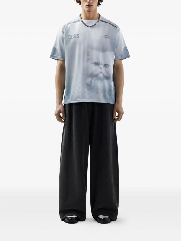 Tシャツ - 白 shop online: GCDS