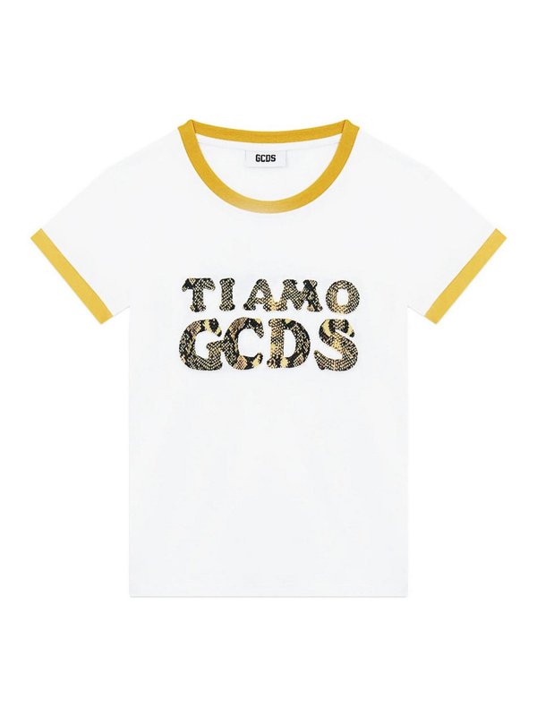 GCDS: Tシャツ - Tシャツ - 白