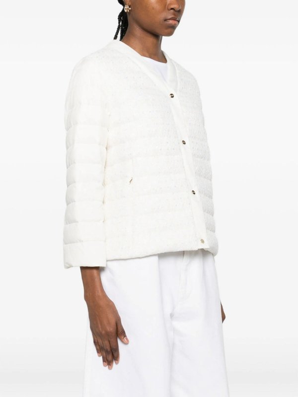 The Best Shops HERNO: Vestes-rembourrees - Blouson Rembourré - Blanc