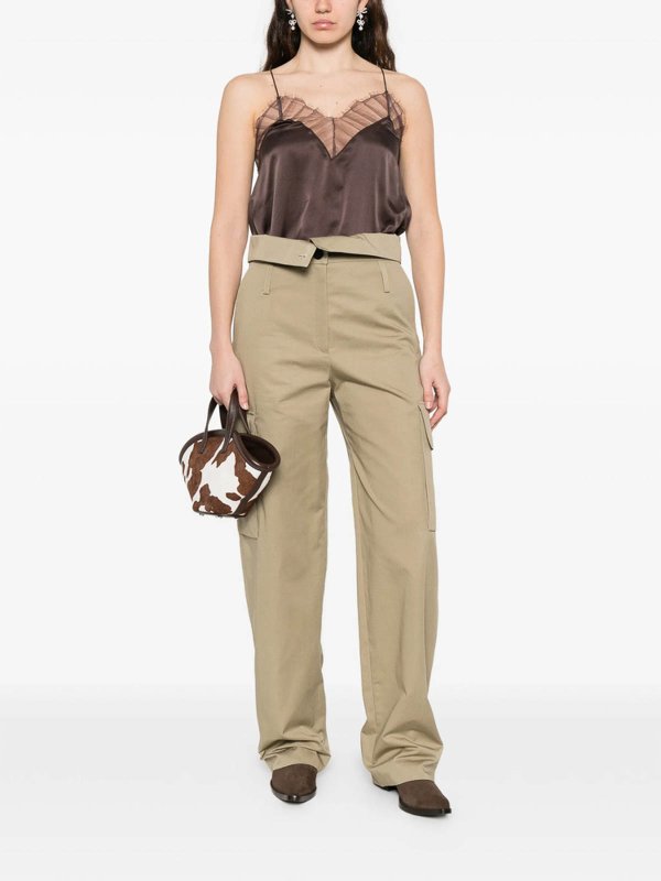 The Best Shops Iro: Pantalons casual - Pantalons Décontractés - Vert