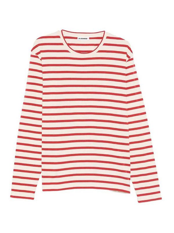 JIL SANDER: Pull col rond - Pull Col Rond - Beige