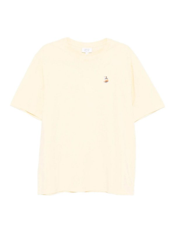 MAISON KITSUNÉ: Tシャツ - Tシャツ - イエロー