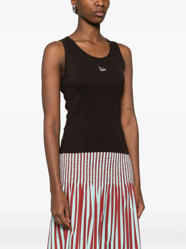 MAISON KITSUNÉ: Tops & Débardeurs online - Top - Marron