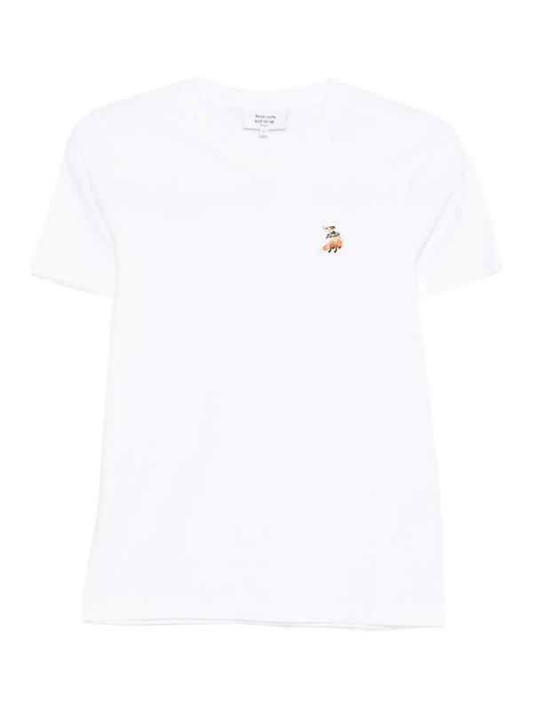 MAISON KITSUNÉ: Tシャツ - Tシャツ - 白