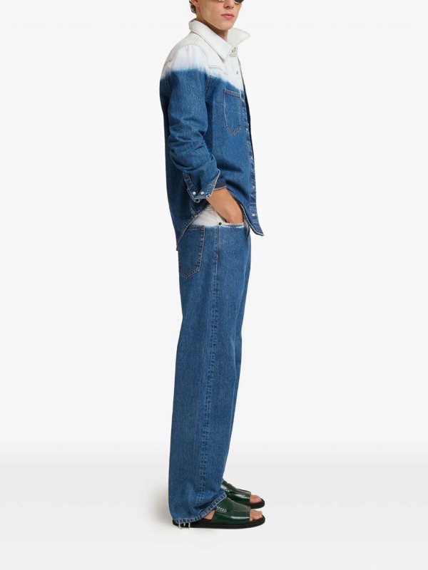 The Best Shops Marni: Jeans Rectos - Vaqueros Rectos - Azul