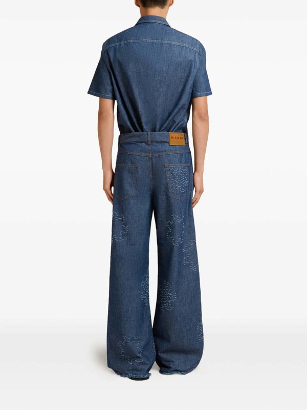 The Best Shops Marni: Jeans à jambe droite - Jean Droit - Bleu