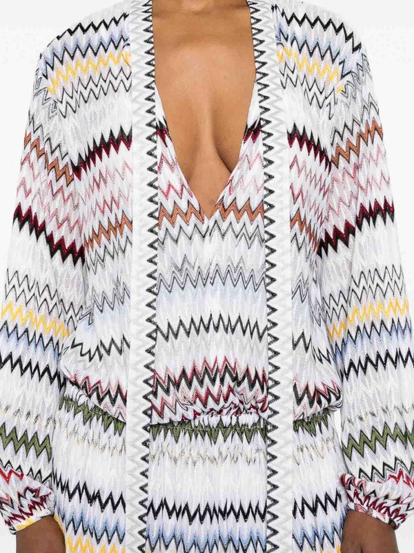 The Best Shops MISSONI: Knielange Kleider - Knielanges Kleid - Weiß