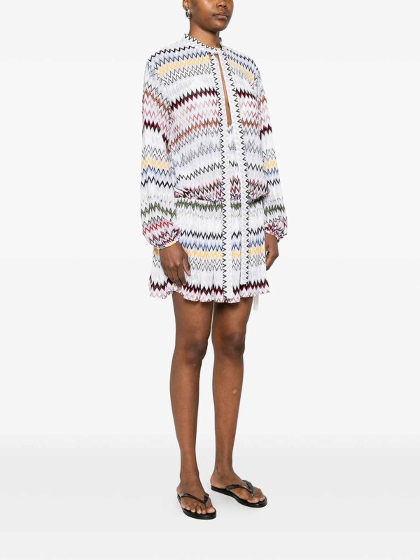 Knielanges Kleid - Weiß shop online: MISSONI