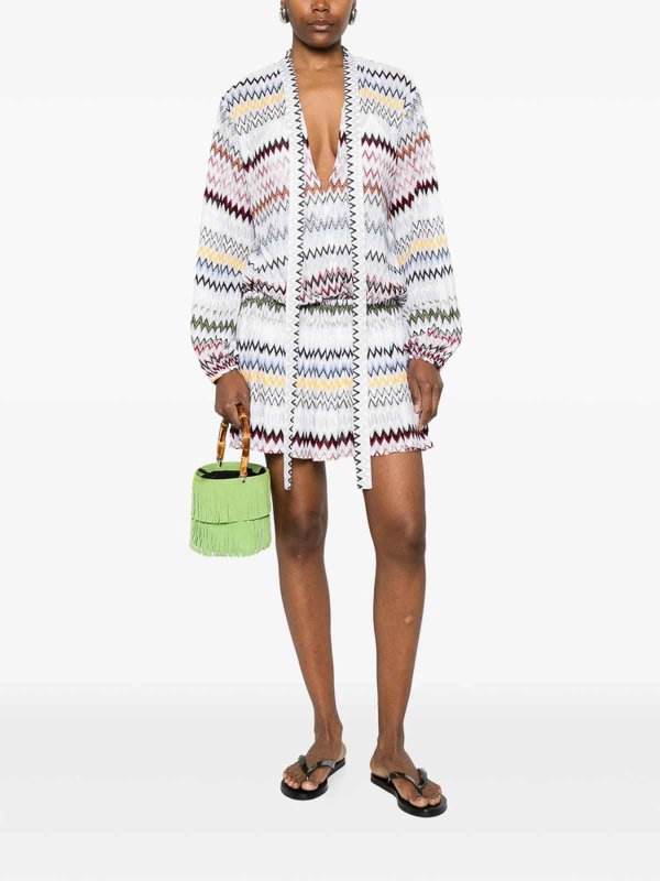 MISSONI buy online Knielanges Kleid - Weiß
