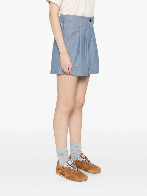 The Best Shops MONCLER: Shorts - Short - Bleu