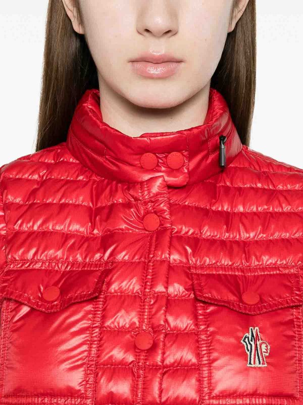 MONCLER: Kurze Daunenjacken online - Daunenjacke - Rot