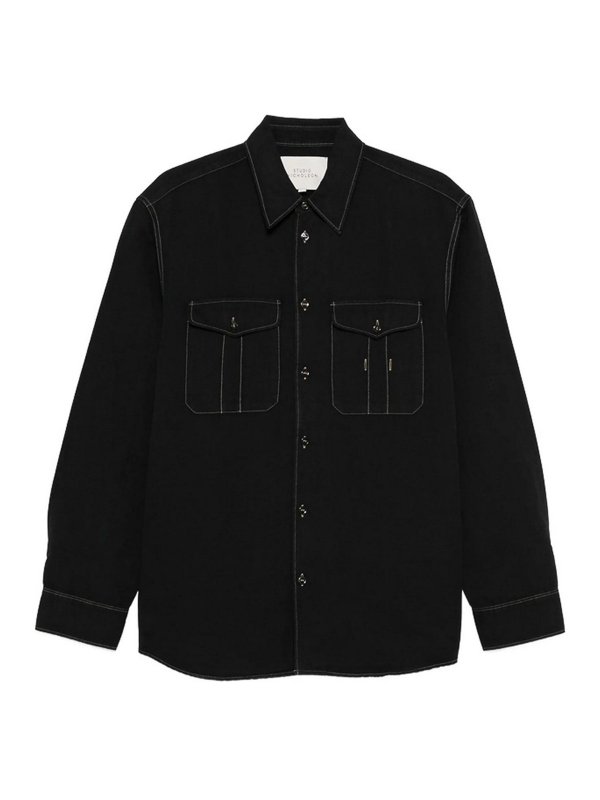 STUDIO NICHOLSON: Camisas - Camisa - Negro