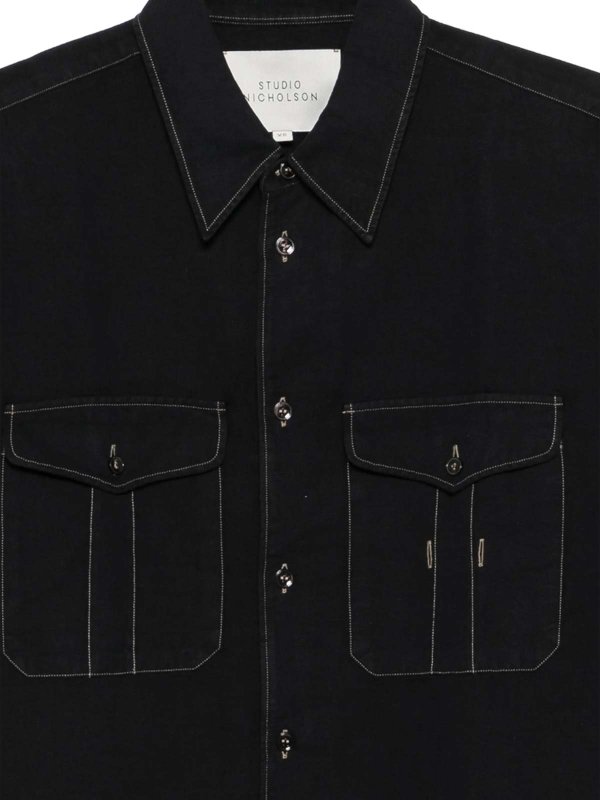 The Best Shops STUDIO NICHOLSON: Camisas - Camisa - Negro