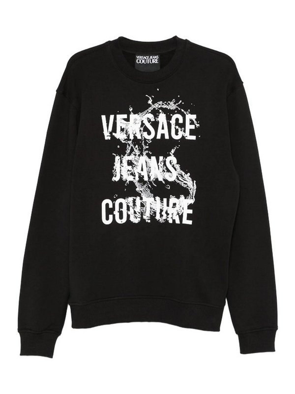 Versace Jeans Couture: スウェット＆セーター - スウェットシャツ/セーター - 黒
