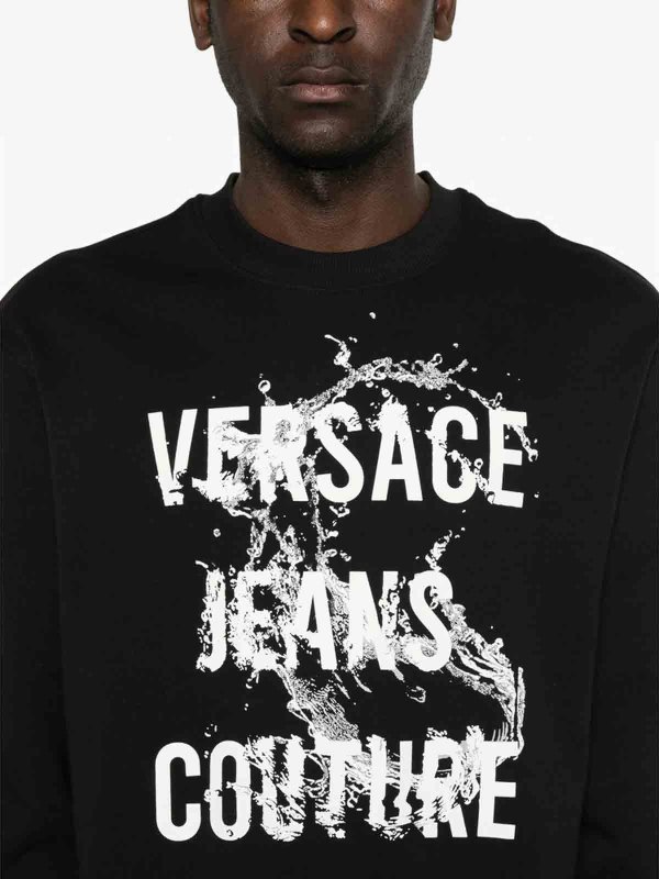 Versace Jeans Couture: スウェット＆セーター online - スウェットシャツ/セーター - 黒