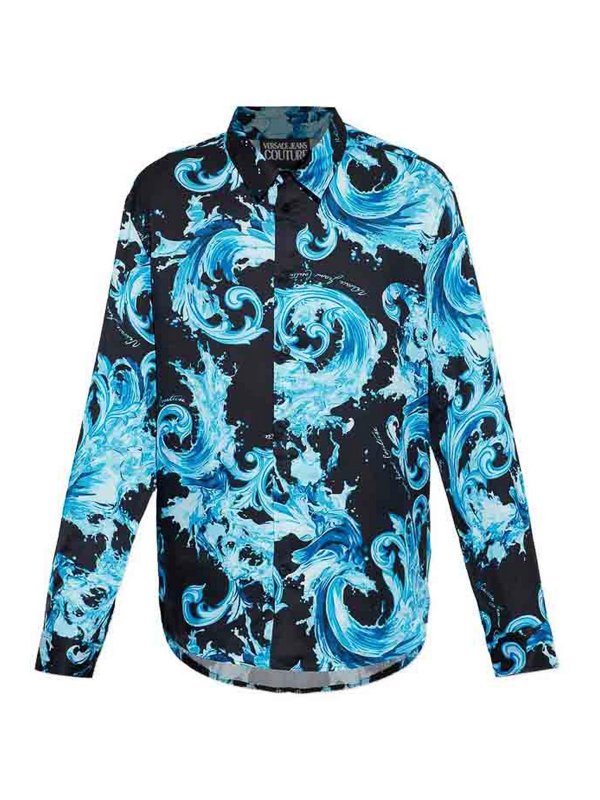 Versace Jeans Couture: シャツ - シャツ - ブルー