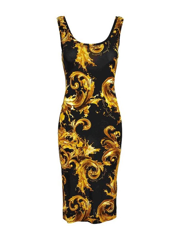 Versace Jeans Couture: ショートドレス - ショートドレス - 黒