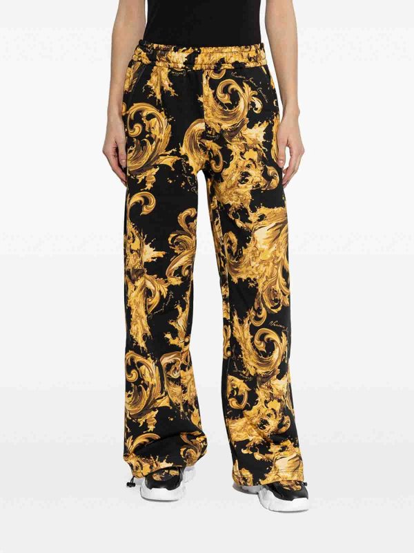 カジュアルパンツ - 黒 shop online: Versace Jeans Couture