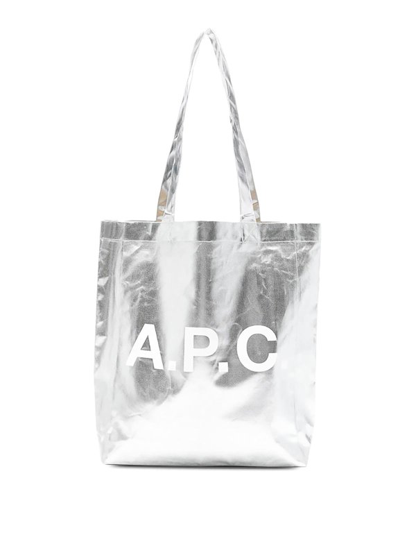 A.P.C.: Sacs à main - Sac Cabas - Argent