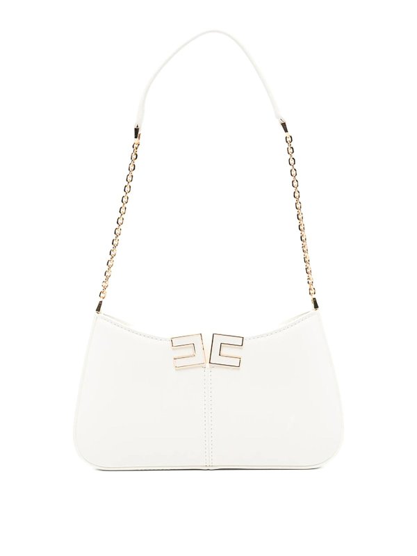ELISABETTA FRANCHI: ショルダーバッグ - ショルダーバッグ - 白