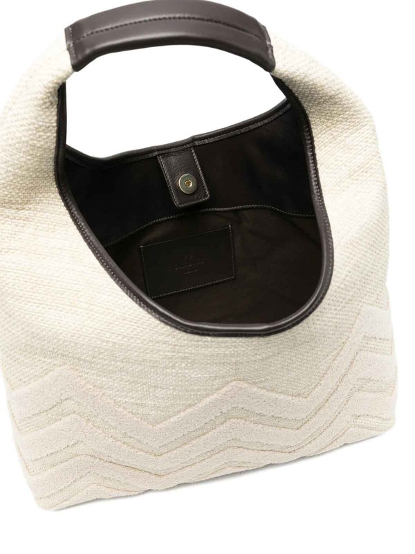 トートバッグ - ベージュ shop online: MISSONI