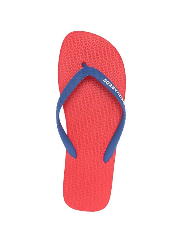 DSQUARED2: Chanclas de playa online - Chanclas - Rojo