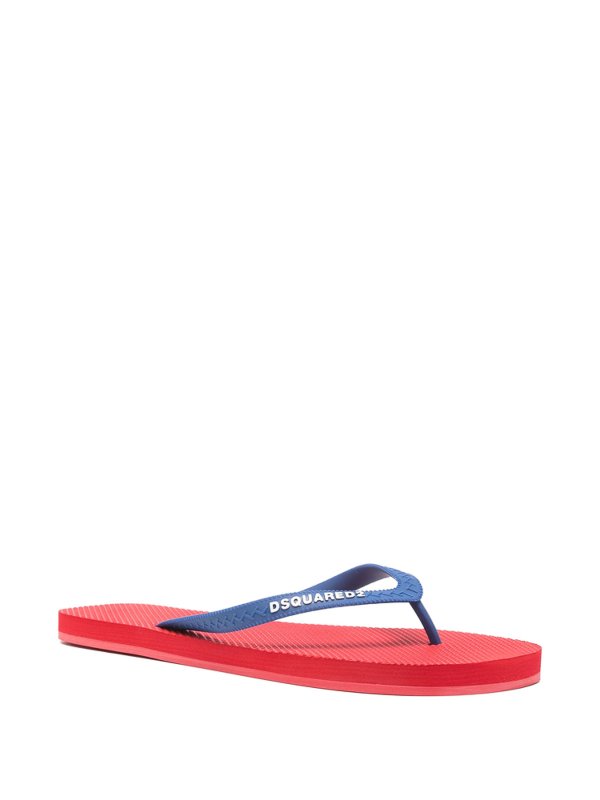 The Best Shops DSQUARED2: Chanclas de playa - Chanclas - Rojo