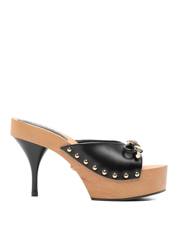 VERSACE: Sandalias - Sandalias - Negro