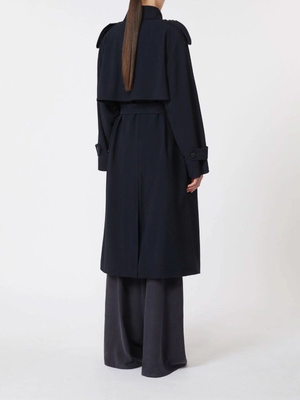 The Best Shops Max Mara: Gabardinas - Gabardina - Azul