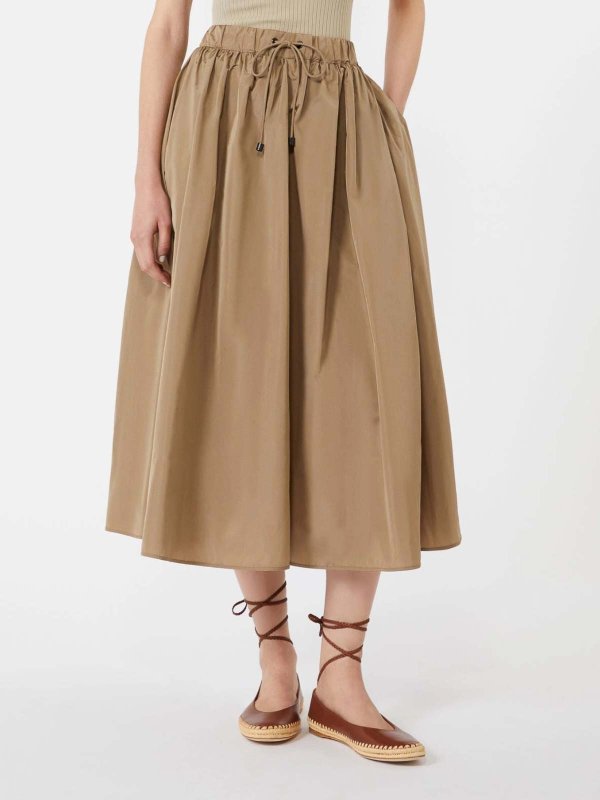 Max Mara: Knielange und Midi Röcke online - Midirock - Hellbraun