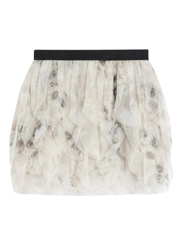 Max Mara: Knee length skirts & Midi - Talc skirt
