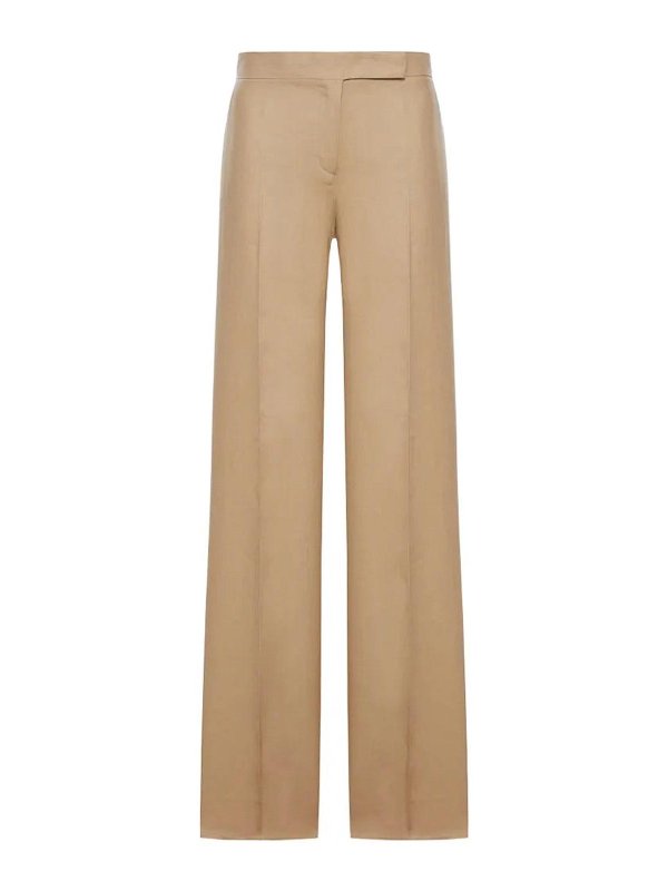 Max Mara: Pantalones casual - Pantalón Casual - Blanco