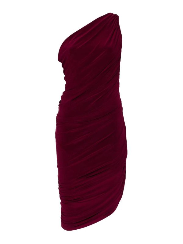 Norma Kamali: Knielange Kleider - Knielanges Kleid - Lila