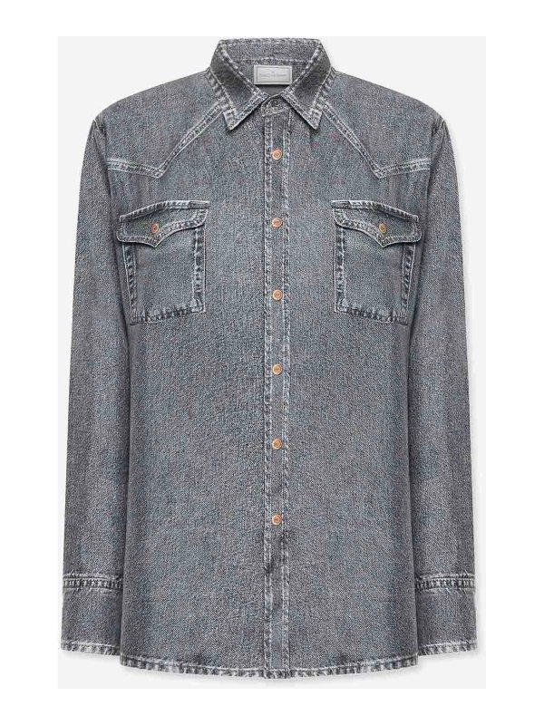 PIERRE-LOUIS MASCIA: Camisas - Camisa - Denim