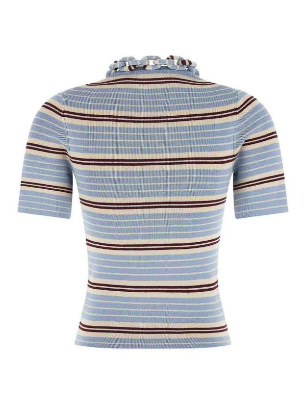 RABANNE: Suéteres con cuello pico online - Suéter Cuello Redondo - Azul