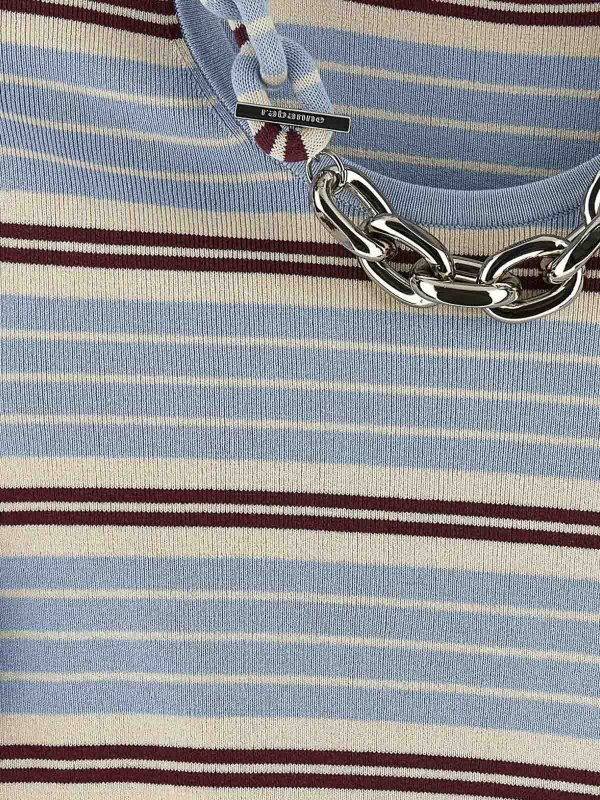 The Best Shops RABANNE: Suéteres con cuello pico - Suéter Cuello Redondo - Azul