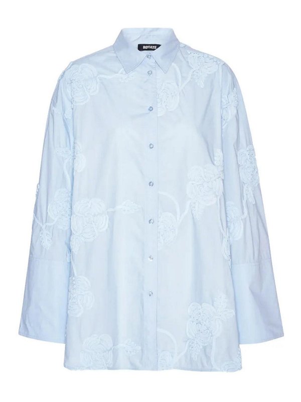 ROTATE Birger Christensen: Hemden - Hemd - Hellblau